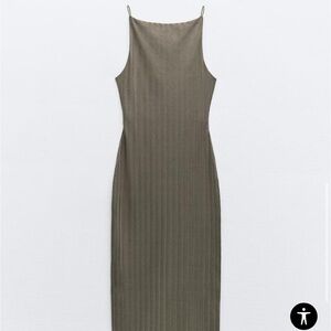 Zara ribbed midi dress